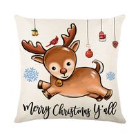 Fashion Snowman Linen Pillow Cases sku image 8