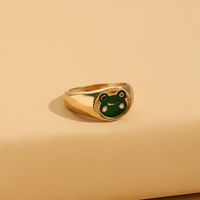 Cute Frog Alloy Plating Women's Rings 1 Piece main image 4