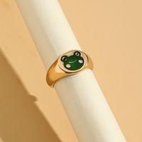 Cute Frog Alloy Plating Women's Rings 1 Piece main image 5