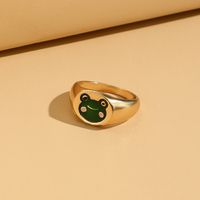Cute Frog Alloy Plating Women's Rings 1 Piece main image 3