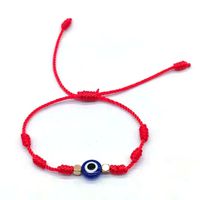 Simple Style Geometric Devil's Eye Glass Rope Tassel Unisex Bracelets sku image 1