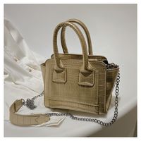 Women's Medium All Seasons Pu Leather Crocodile Fashion Square Zipper Handbag sku image 8