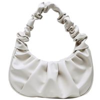 Women's Small All Seasons Pu Leather Solid Color Fashion Dumpling Shape Magnetic Buckle Underarm Bag sku image 1