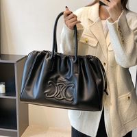 Women's Large Pu Leather Solid Color Business Square String Shoulder Bag main image 3