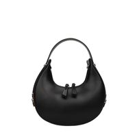 Women's Medium Pu Leather Solid Color Fashion Paint Finish Dumpling Shape Zipper Shoulder Bag main image 2