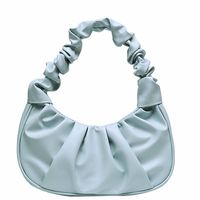Women's Small All Seasons Pu Leather Solid Color Fashion Dumpling Shape Magnetic Buckle Underarm Bag main image 3