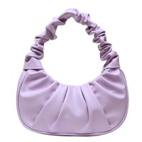 Women's Small All Seasons Pu Leather Solid Color Fashion Dumpling Shape Magnetic Buckle Underarm Bag sku image 2