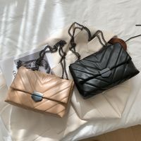 Women's Medium Pu Leather Streetwear Square Bag main image 6