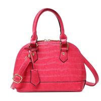 Women's Small Pu Leather Solid Color Fashion Shell Zipper Dome Bag sku image 9