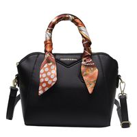 Women's Medium Pu Leather Solid Color Fashion Ribbon Square Zipper Square Bag sku image 5