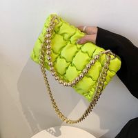 Women's Medium Pu Leather Solid Color Streetwear Square Chain Bag main image 3