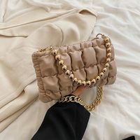 Women's Medium Pu Leather Solid Color Streetwear Square Chain Bag sku image 4