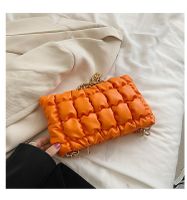 Women's Medium Pu Leather Solid Color Streetwear Square Chain Bag main image 2