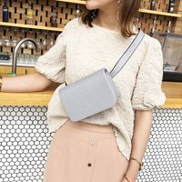 Women's Medium Pu Leather Solid Color Fashion Square Buckle Square Bag sku image 3