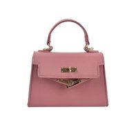 Women's Medium Pu Leather Solid Color Fashion Square Lock Clasp Crossbody Bag main image 3