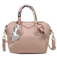 Women's Medium Pu Leather Solid Color Fashion Ribbon Square Zipper Square Bag sku image 8