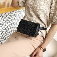 Women's Streetwear Solid Color Crocodile Pu Leather Waist Bags main image 6