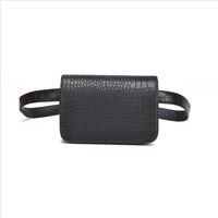 Women's Streetwear Solid Color Crocodile Pu Leather Waist Bags main image 2