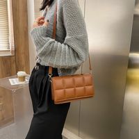 Women's Small Pu Leather Solid Color Fashion Square Magnetic Buckle Square Bag main image 2