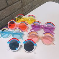 Cute Rainbow Round Frame Full Frame Kids Sunglasses main image 5
