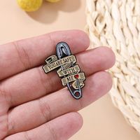 Fashion Letter Alloy Asymmetrical Plating Unisex Brooches main image 4