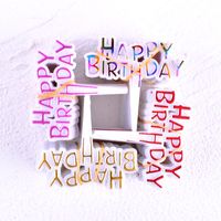 Birthday Letter Plastic Party Cake Decorating Supplies 1 Set main image 4