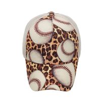 Women's Fashion Leopard Curved Eaves Baseball Cap main image 4