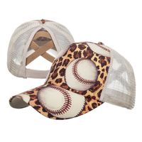 Women's Fashion Leopard Curved Eaves Baseball Cap sku image 1