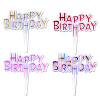 Birthday Letter Plastic Party Cake Decorating Supplies 1 Set main image 2