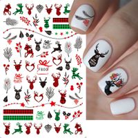 Christmas Fashion Gingerbread Snowflake Elk Sticker Nail Decoration Accessories 1 Piece main image 2