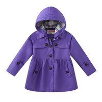 Fashion Solid Color Cotton Girls Outerwear sku image 13