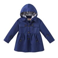 Fashion Solid Color Cotton Girls Outerwear sku image 17