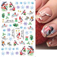 Christmas Fashion Gingerbread Snowflake Elk Sticker Nail Decoration Accessories 1 Piece main image 5