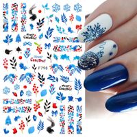 Christmas Fashion Gingerbread Snowflake Elk Sticker Nail Decoration Accessories 1 Piece main image 6