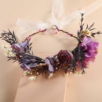 Pastoral Flower Cloth Handmade Wreath 1 Piece sku image 1