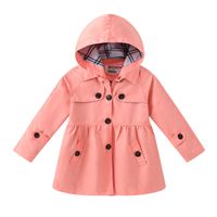 Fashion Solid Color Cotton Girls Outerwear main image 4