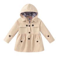 Fashion Solid Color Cotton Girls Outerwear sku image 3