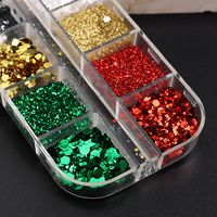 Christmas Simple Style Solid Color Sequin Nail Decoration Accessories 1 Piece main image 3