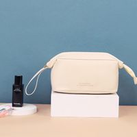 Women's Small Pu Leather Solid Color Fashion Dumpling Shape Zipper Cosmetic Bag sku image 4