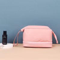 Mujeres Pequeña Cuero Sintético Color Sólido Moda Forma De Bola De Masa Hervida Cremallera Bolso De Cosméticos sku image 9