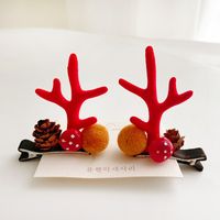 Fashion Antlers Alloy Resin Hair Clip 2 Pieces sku image 9
