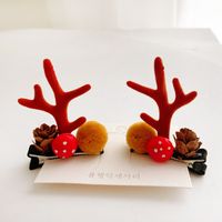 Fashion Antlers Alloy Resin Hair Clip 2 Pieces sku image 8