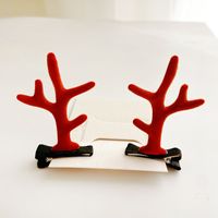 Fashion Antlers Alloy Resin Hair Clip 2 Pieces sku image 1
