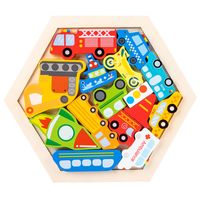 Cartoon Holz 3d Kinder Pädagogisches Spielzeug Puzzle Modell sku image 5