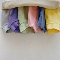 Mode Einfarbig Baumwolle T.-shirts & Shirts main image 3