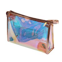 Women's Medium Plastic Solid Color Fashion Square Zipper Cosmetic Bag main image 5