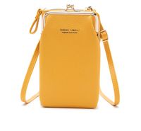 Women's Mini Pu Leather Solid Color Streetwear Square Zipper Crossbody Bag sku image 2