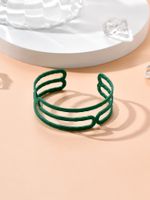 Fashion Solid Color Alloy Hollow Out Women's Bangle 1 Piece main image 3