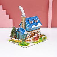 Paper Children's Puzzle Assembly Diy Christmas 3d Three-dimensional Puzzle Toy sku image 2