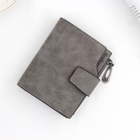 Women's Solid Color Pu Leather Zipper Buckle Wallets sku image 5